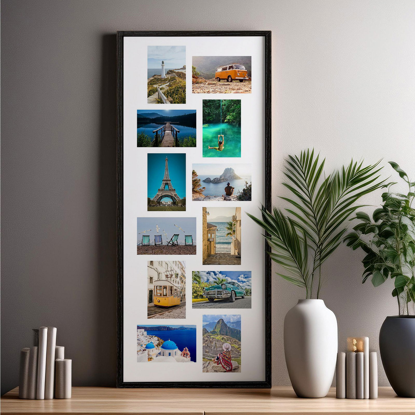 photo collage panoramic portrait print