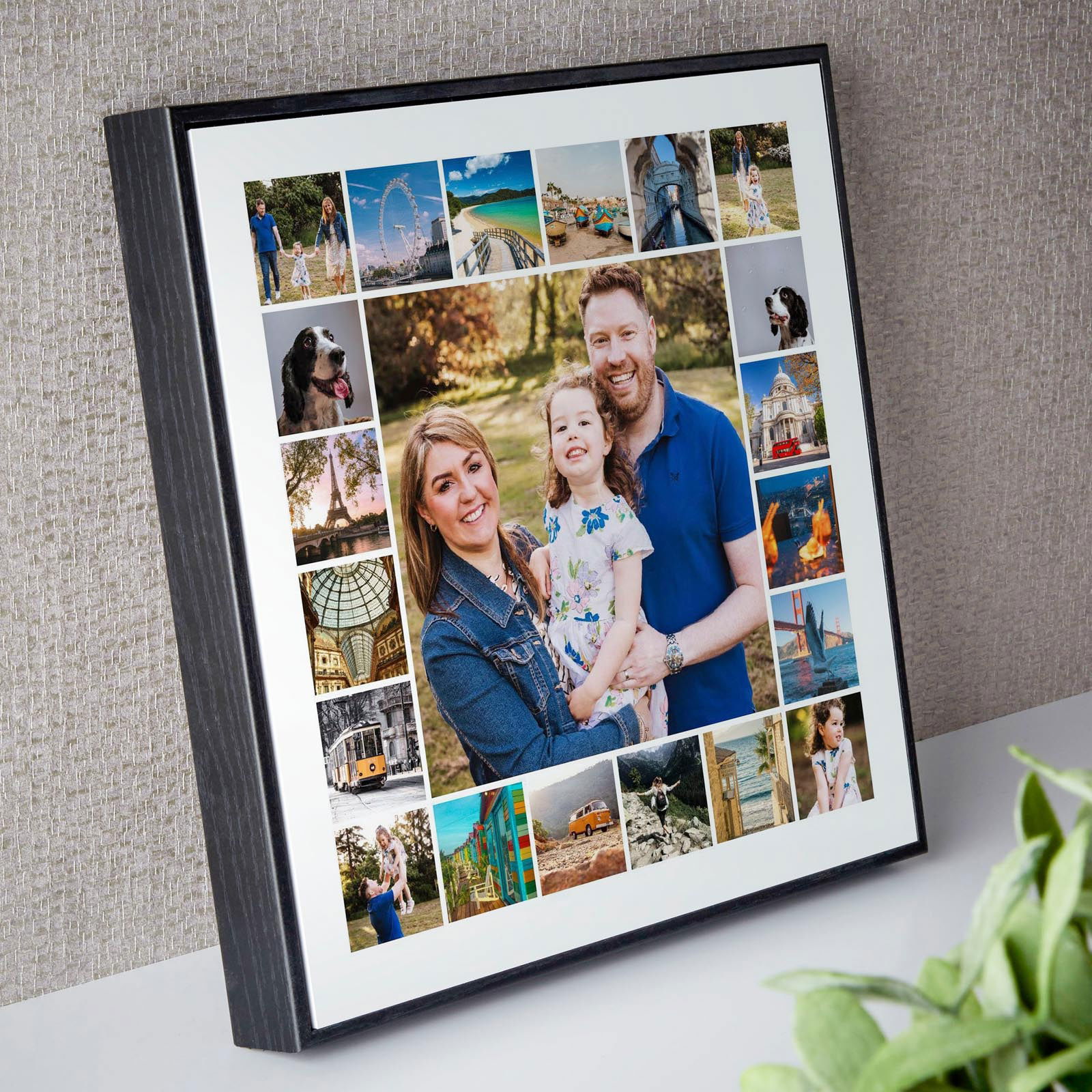 photo montage box frame custom made