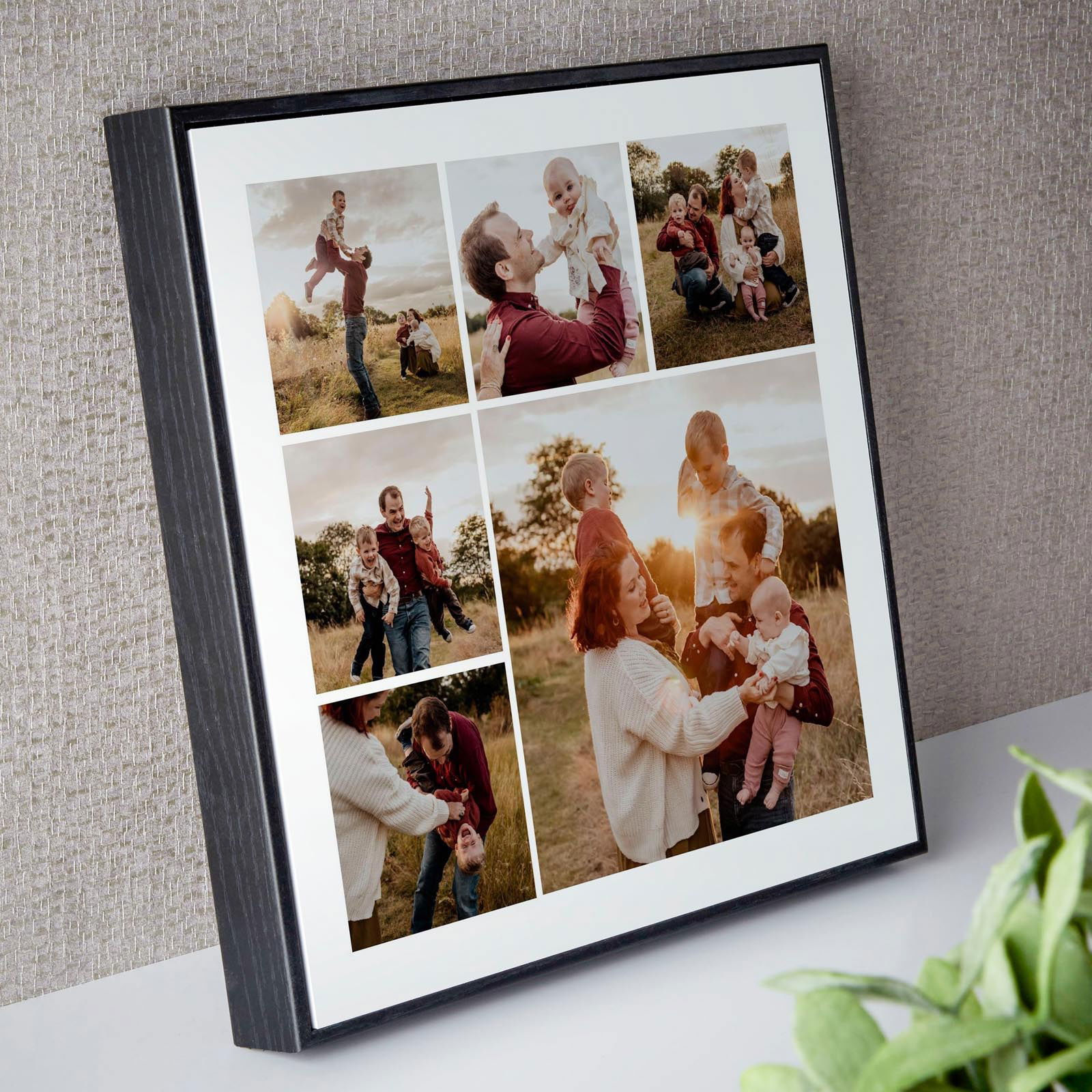 photo wall art box frame square