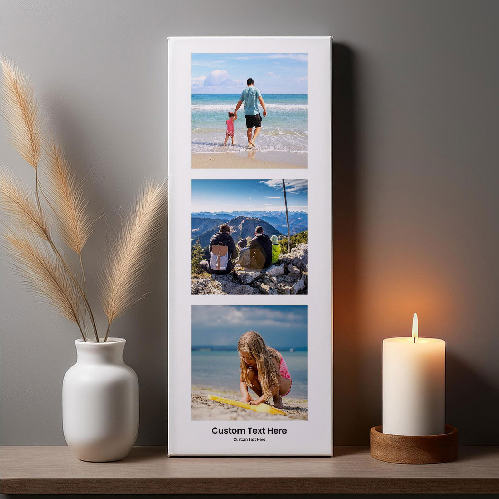 personalized photo canvas with text 3 images