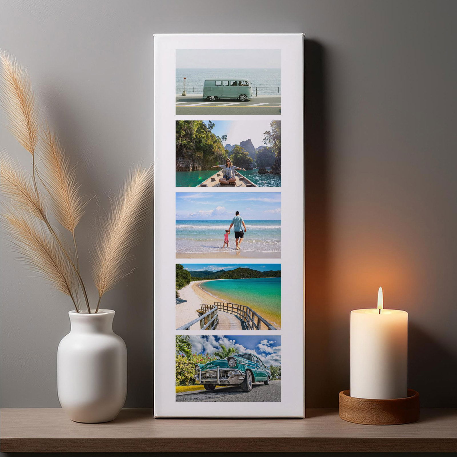 custom photo canvas portrait 5 images