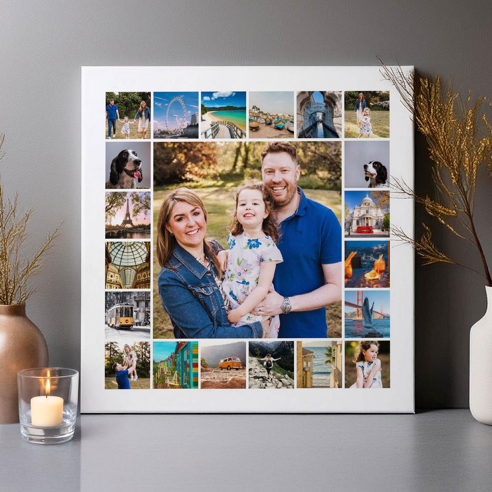 custom photo collage montage canvas
