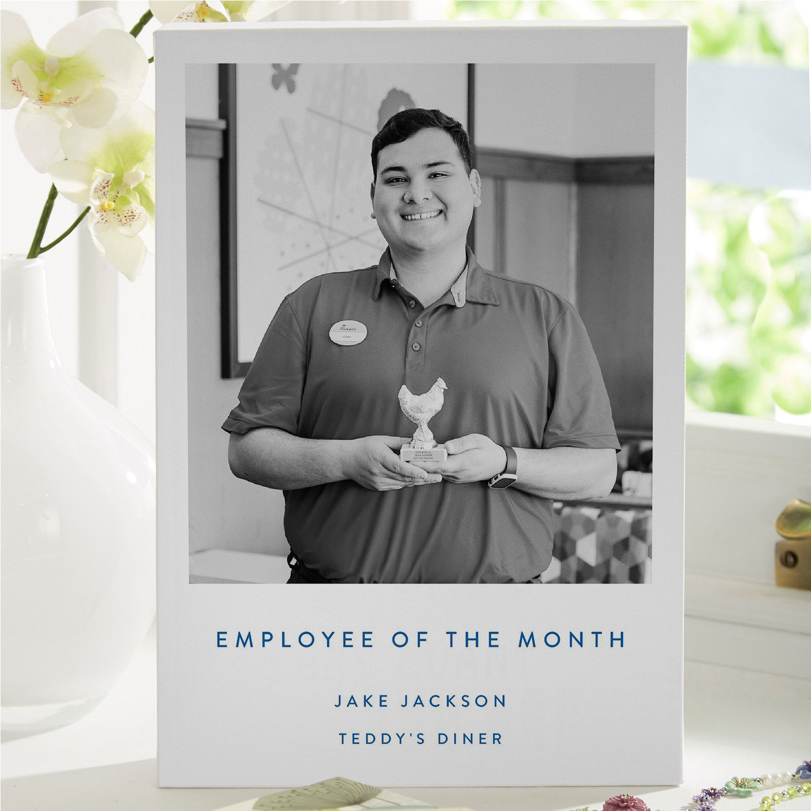 employee of the month custom canvas