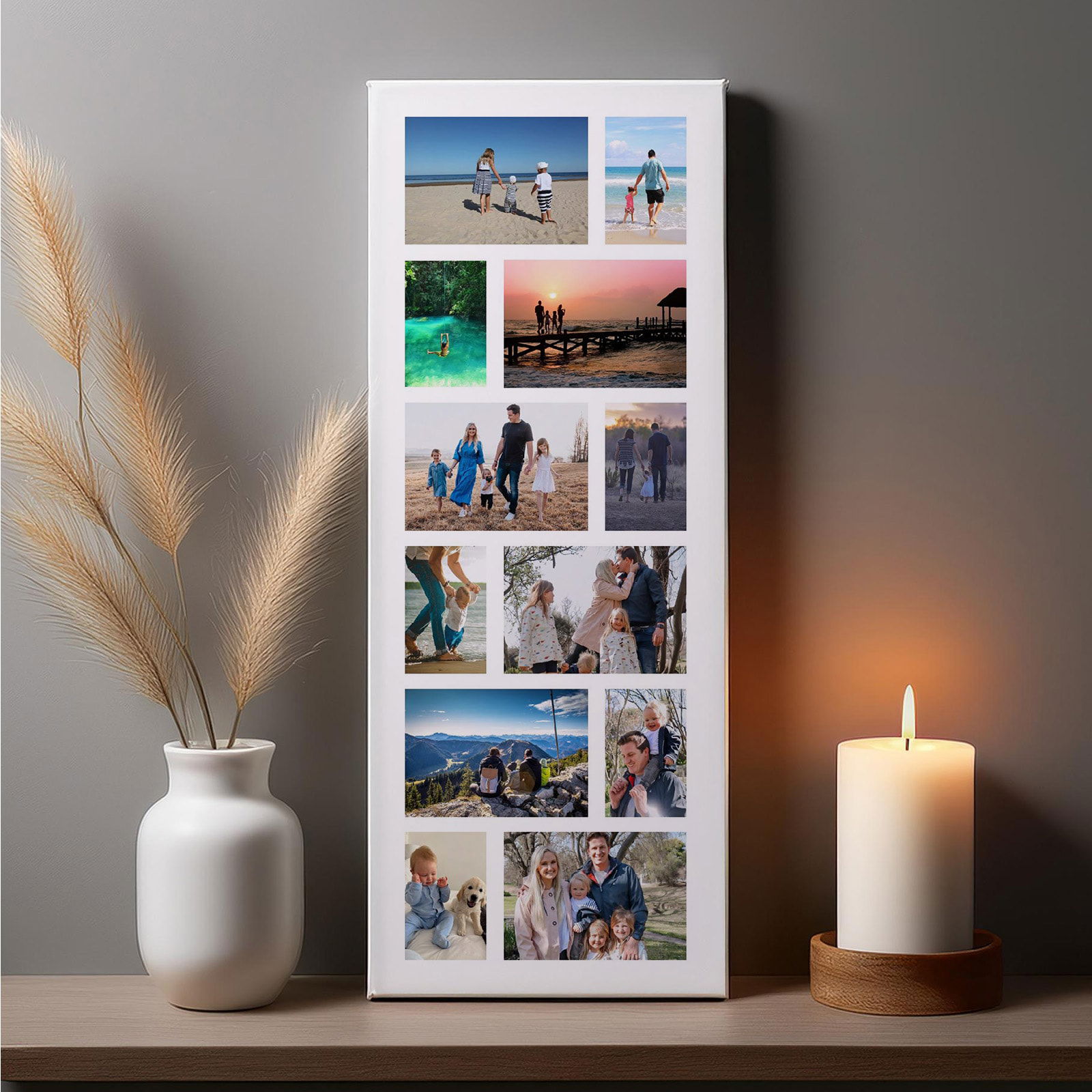 multiple photo collage picture canvas print