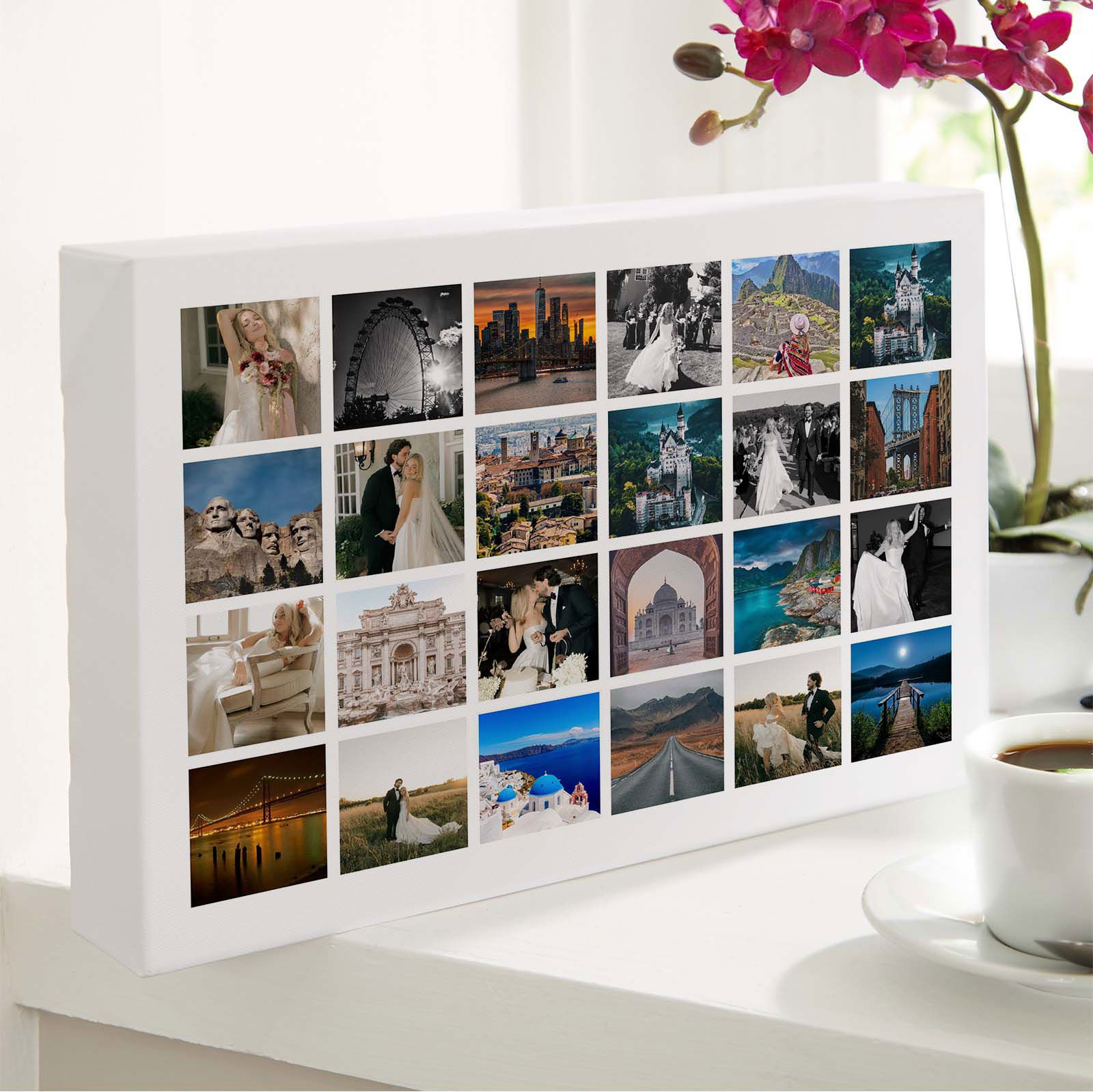 custom photo grid canvas