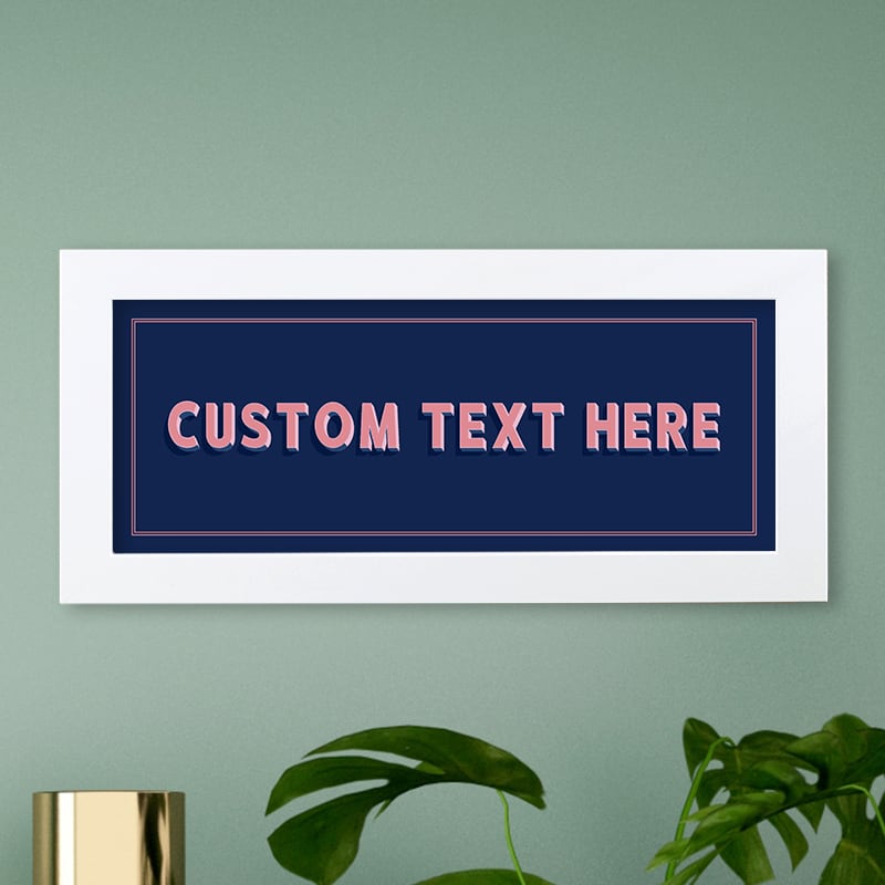 custom wall art text sign