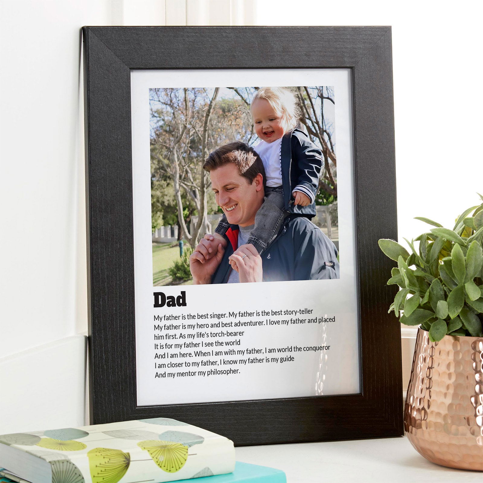 custom dad definition gift photo wall art