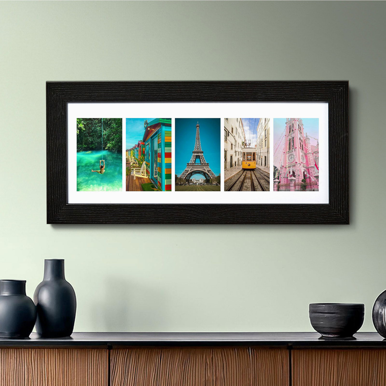 personalized photo upload picture panoramic 5 images