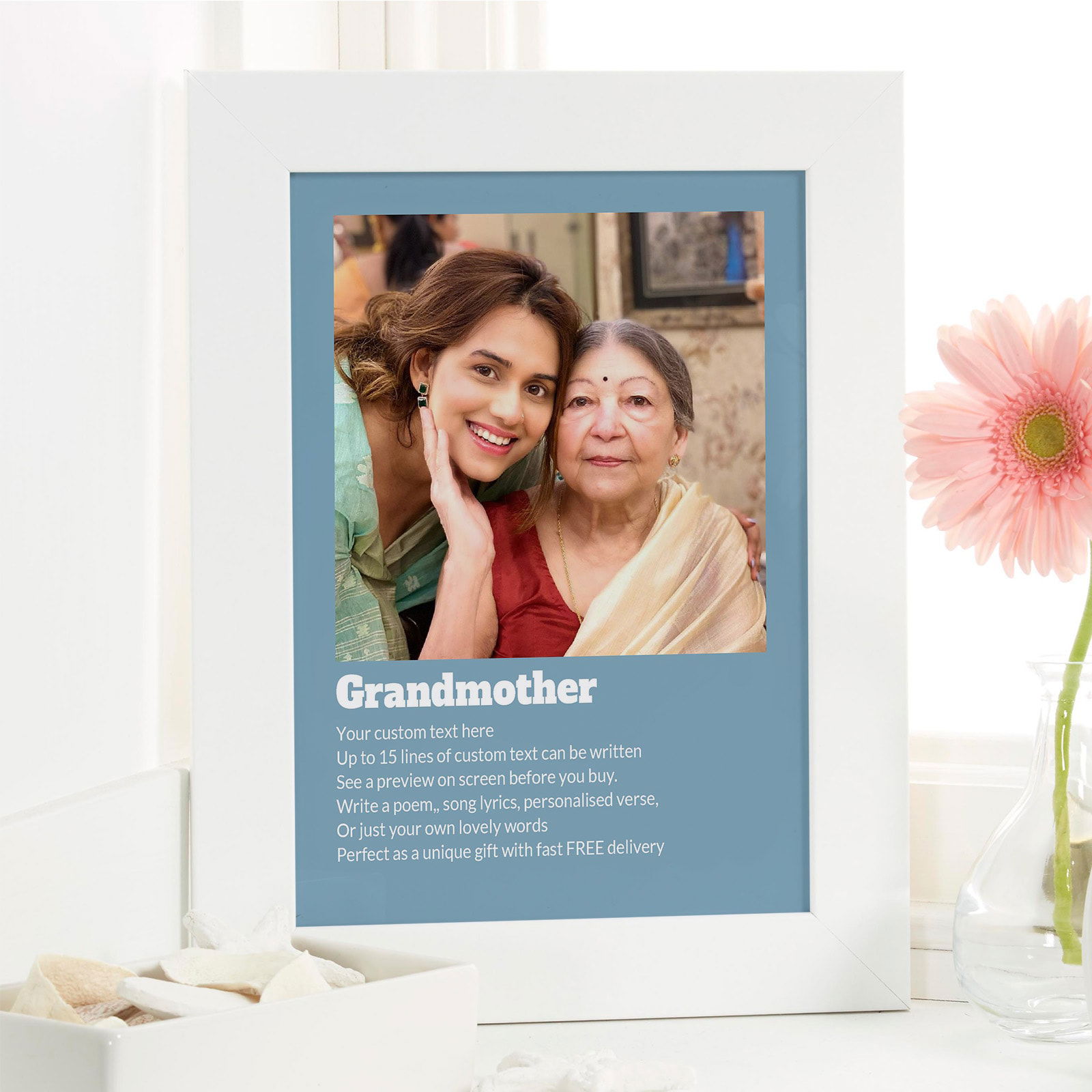 custom grandma definition gift photo wall art