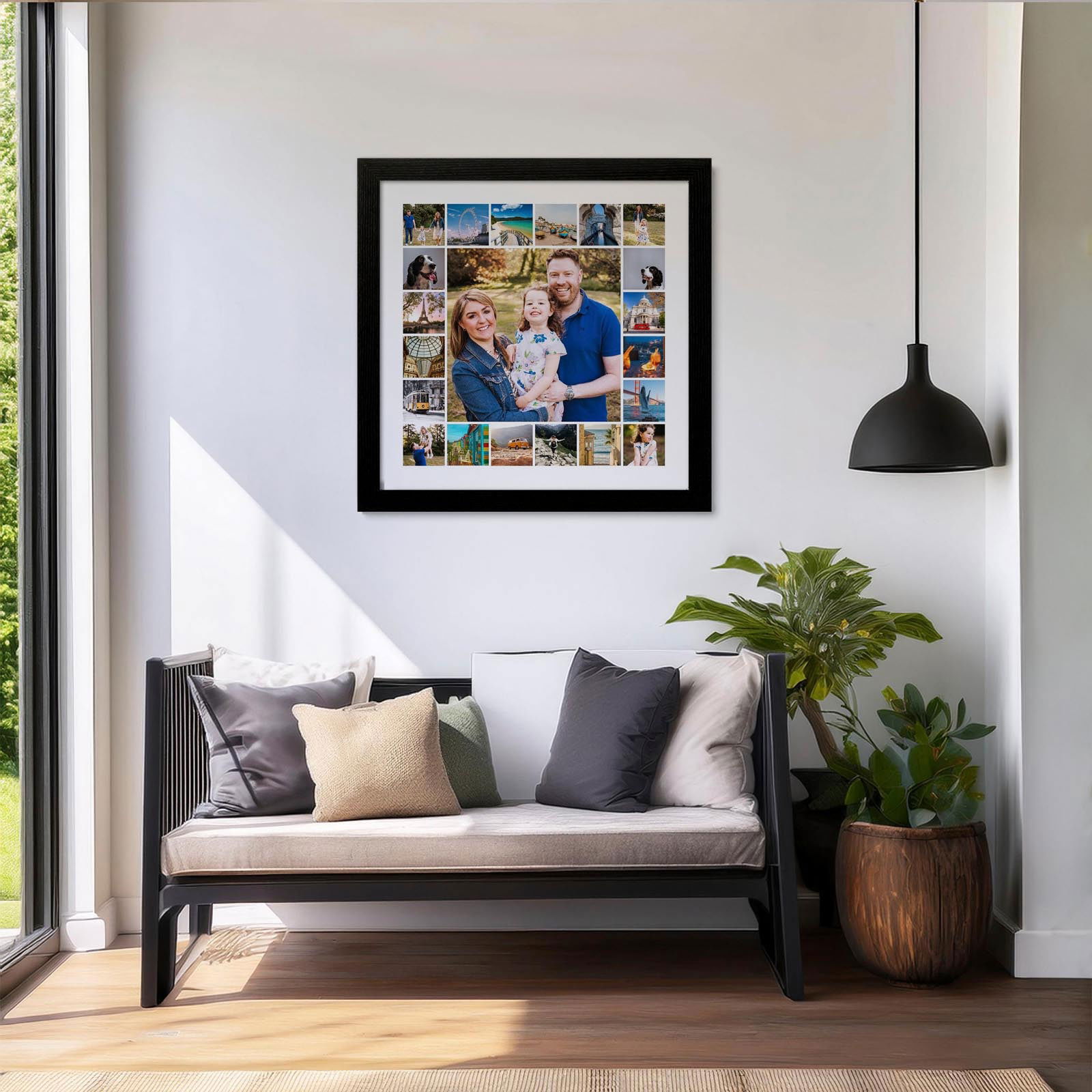 custom photo collage montage framed print