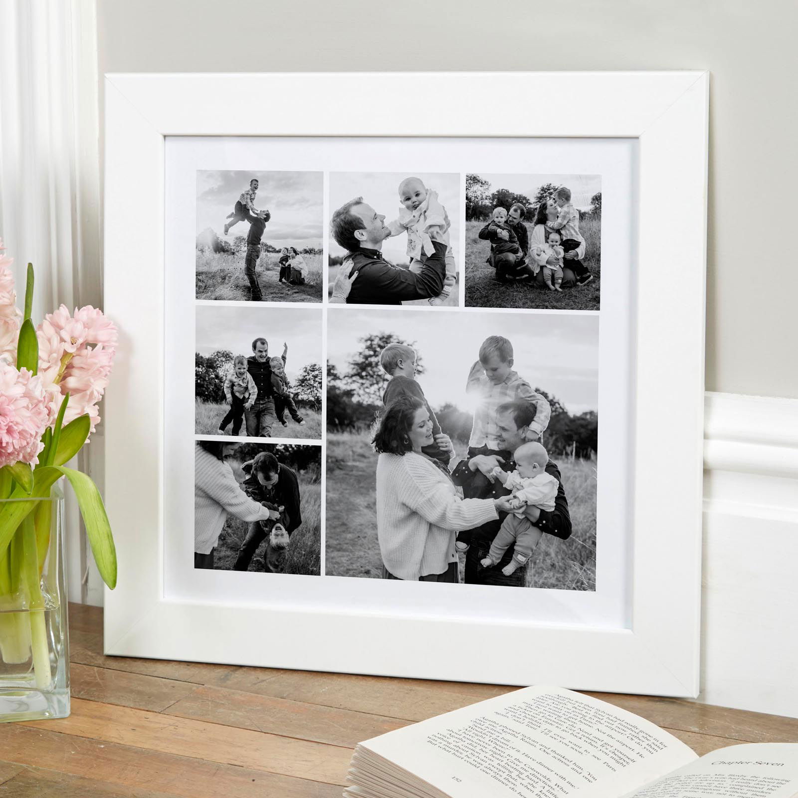 photo montage print black and white filter
