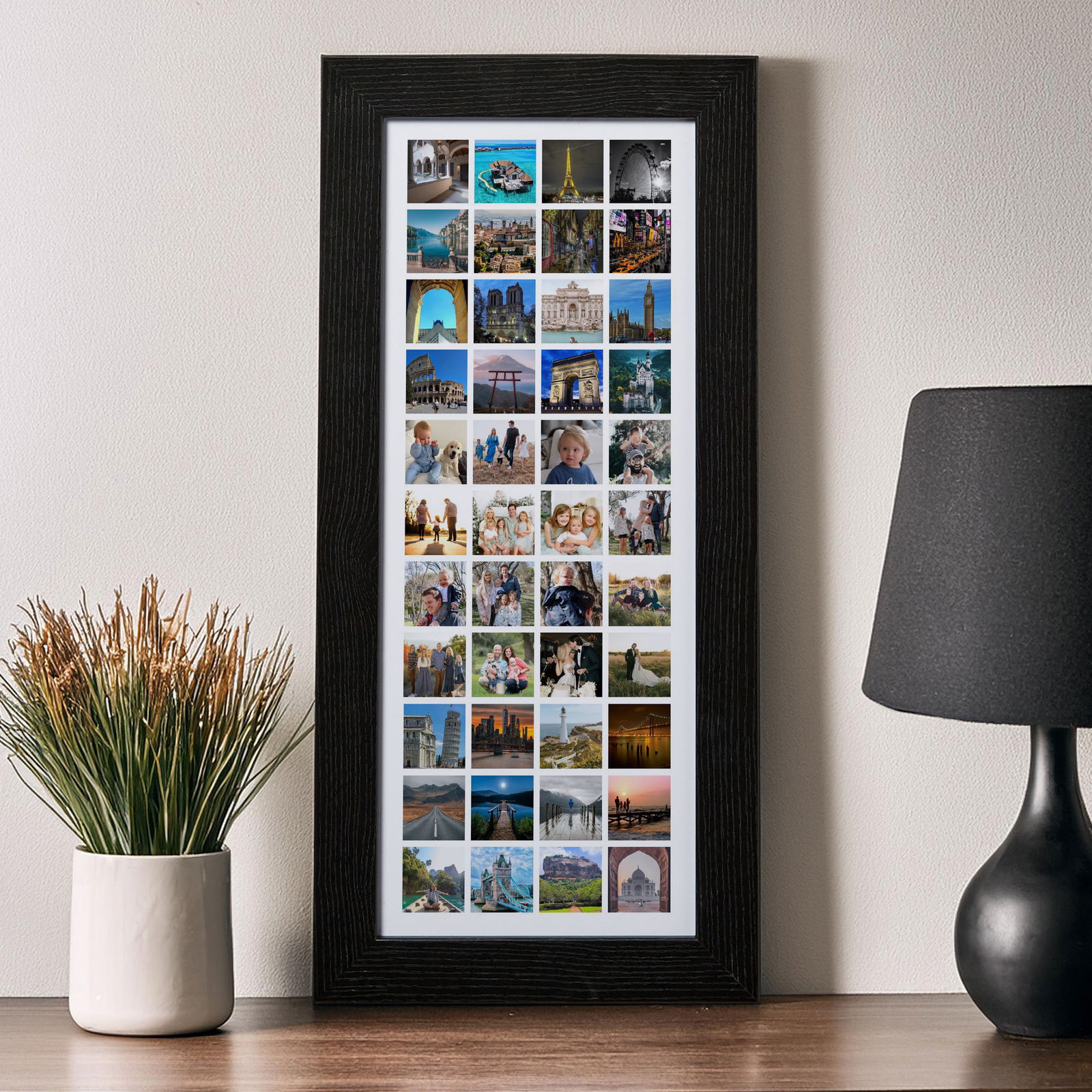 panoramic multiple photo upload wall art montage