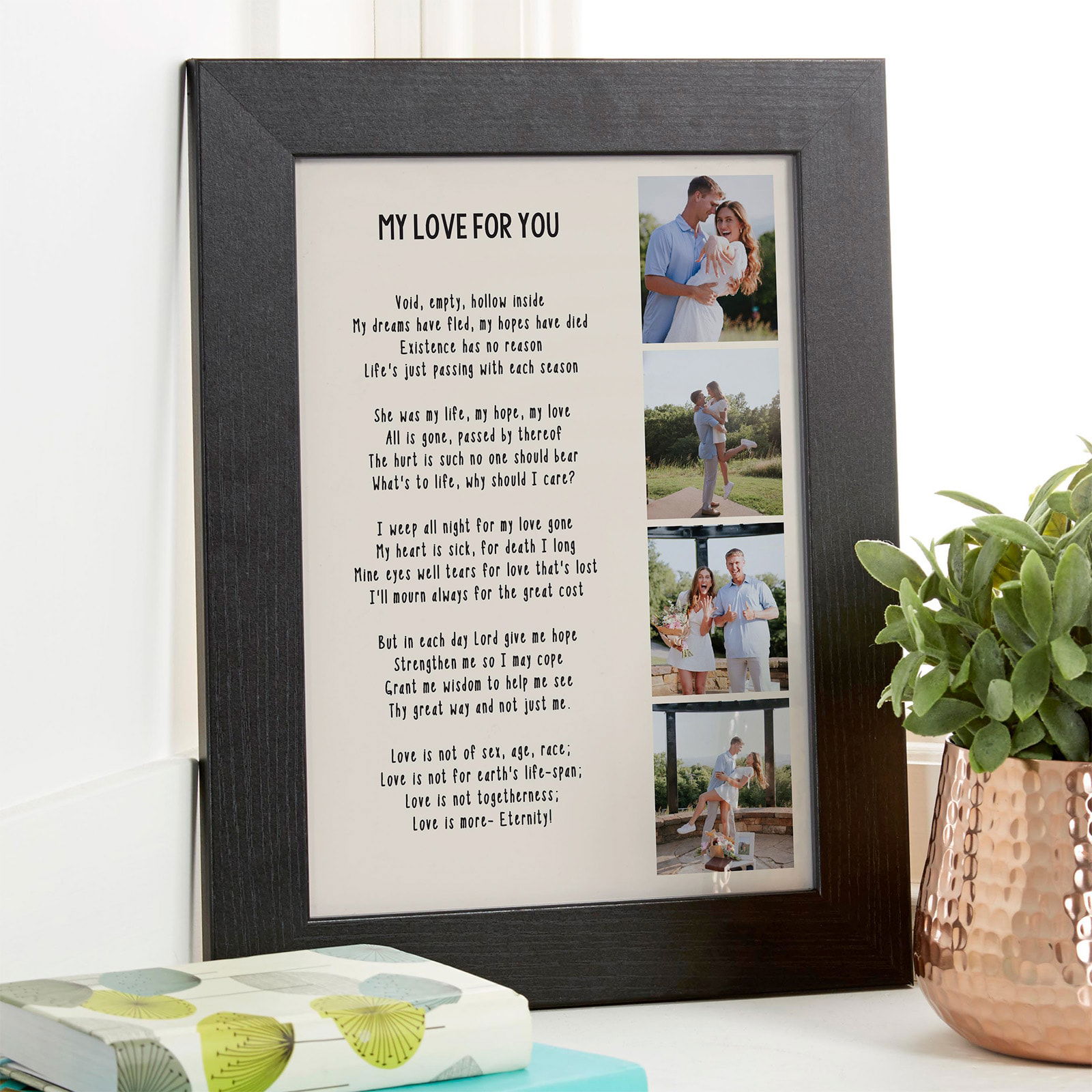 photo picture with personalized poetry print