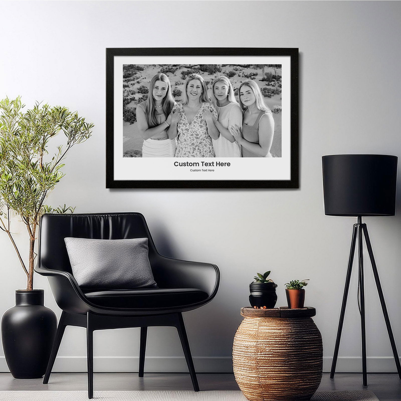 personalized photo poster lounge framed