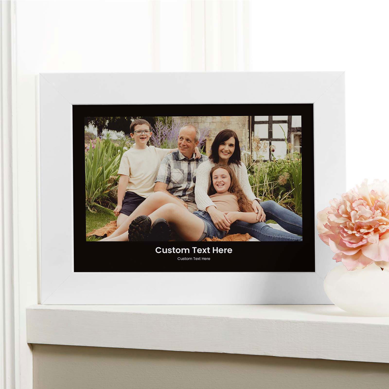 personalized photo poster with text landscape