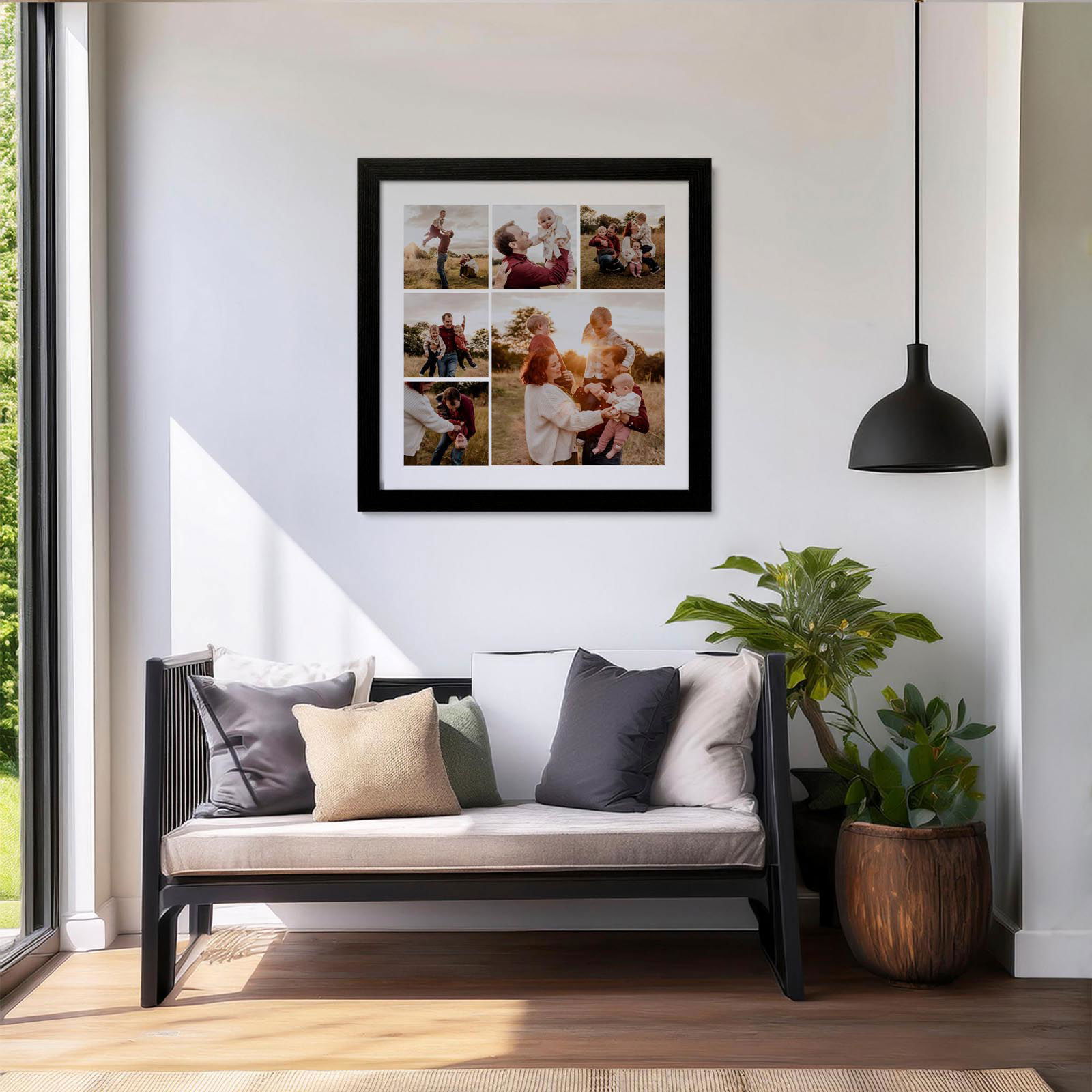 photo collage lounge framed print