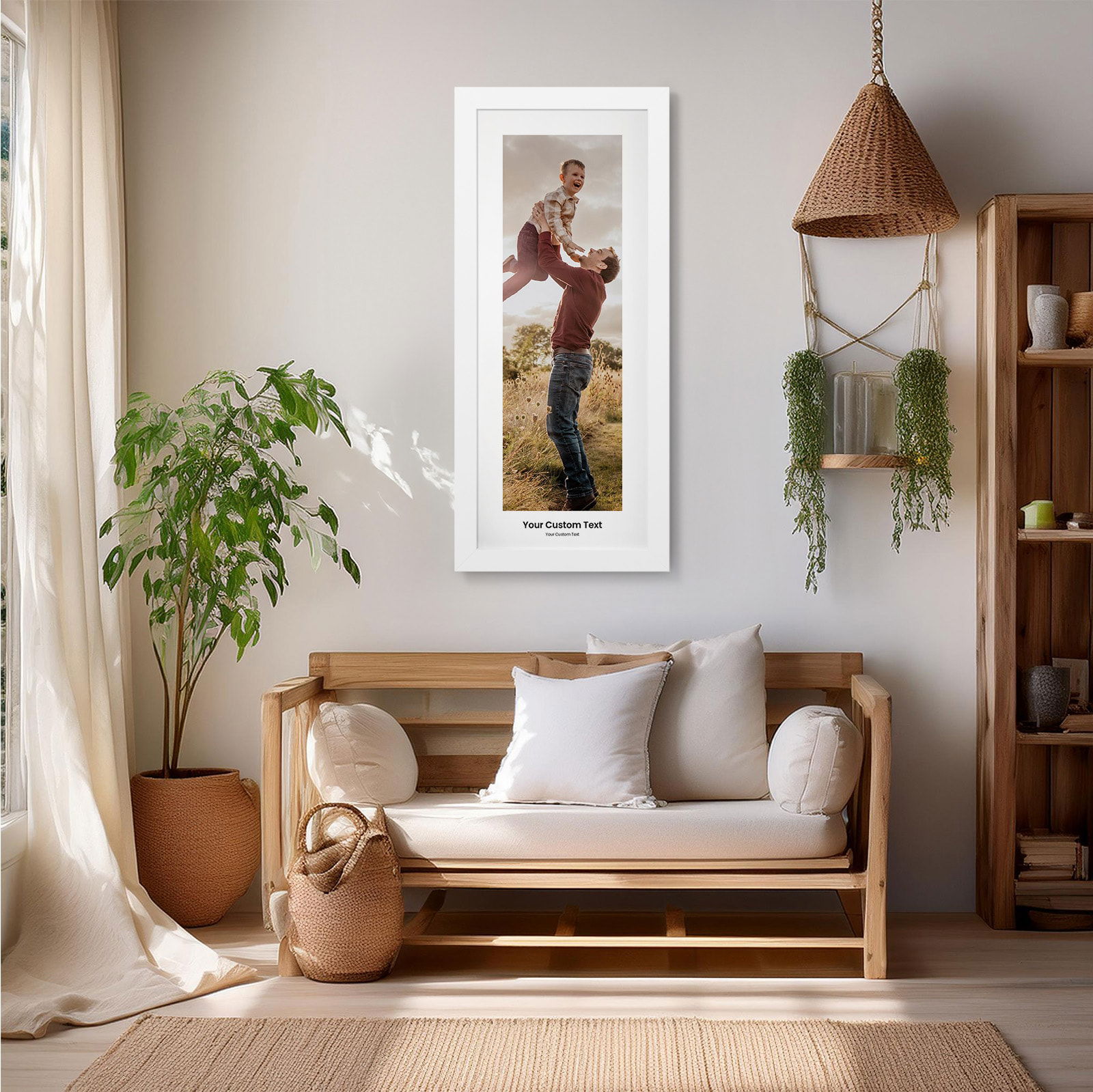 slim photo picture personalized text lounge