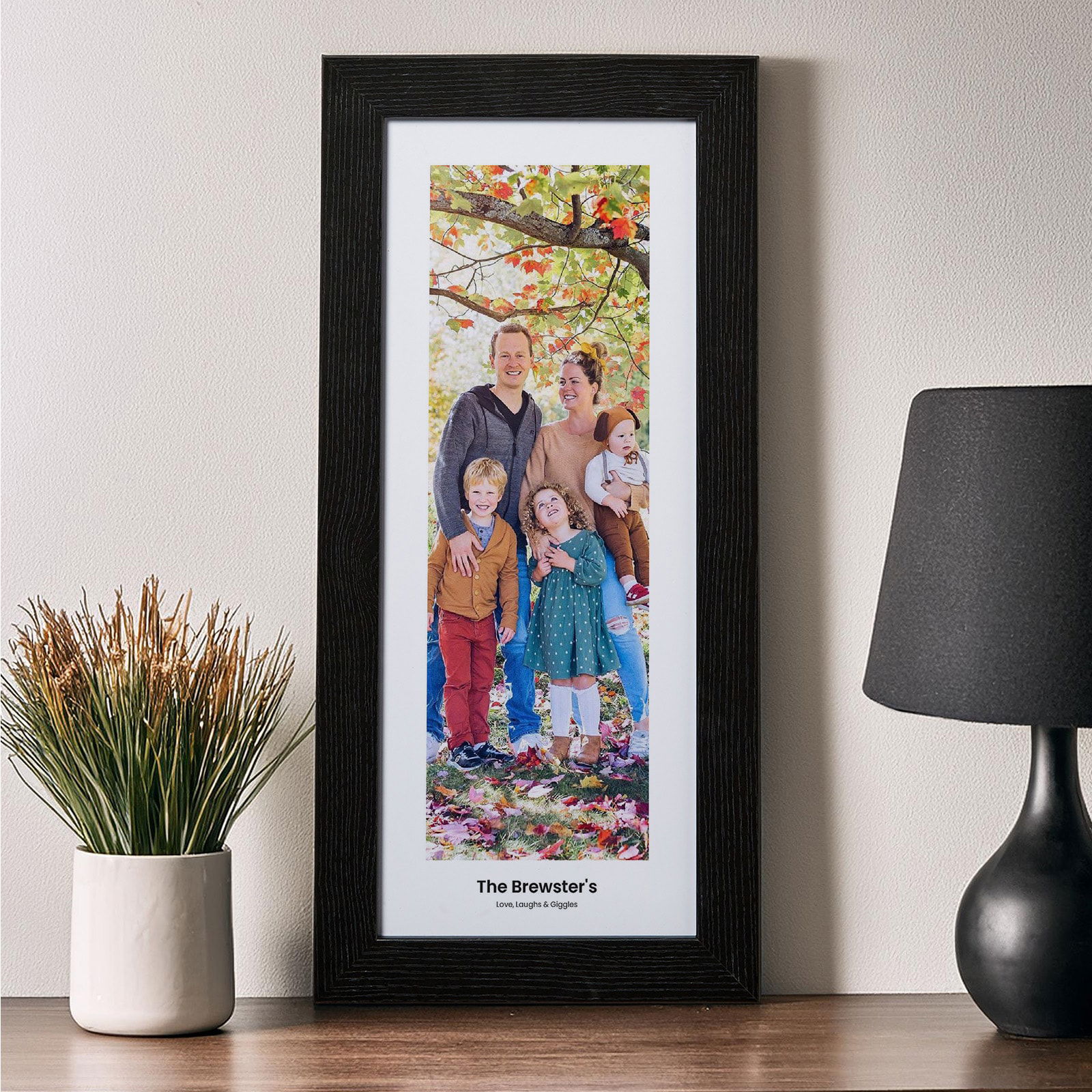 tall slim framed photo picture custom text