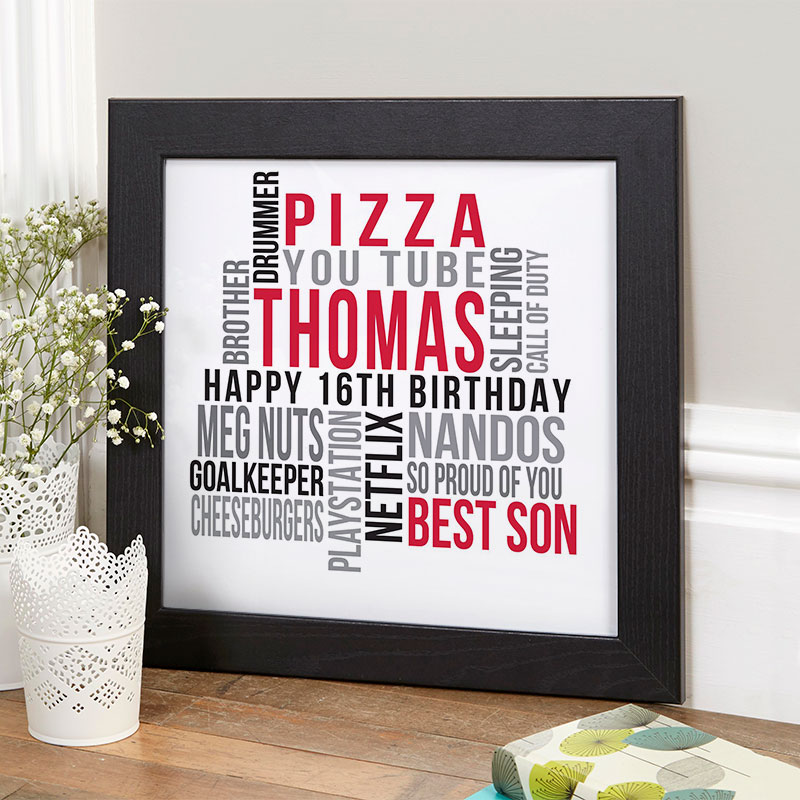 personalized 16th birthday gift for boys