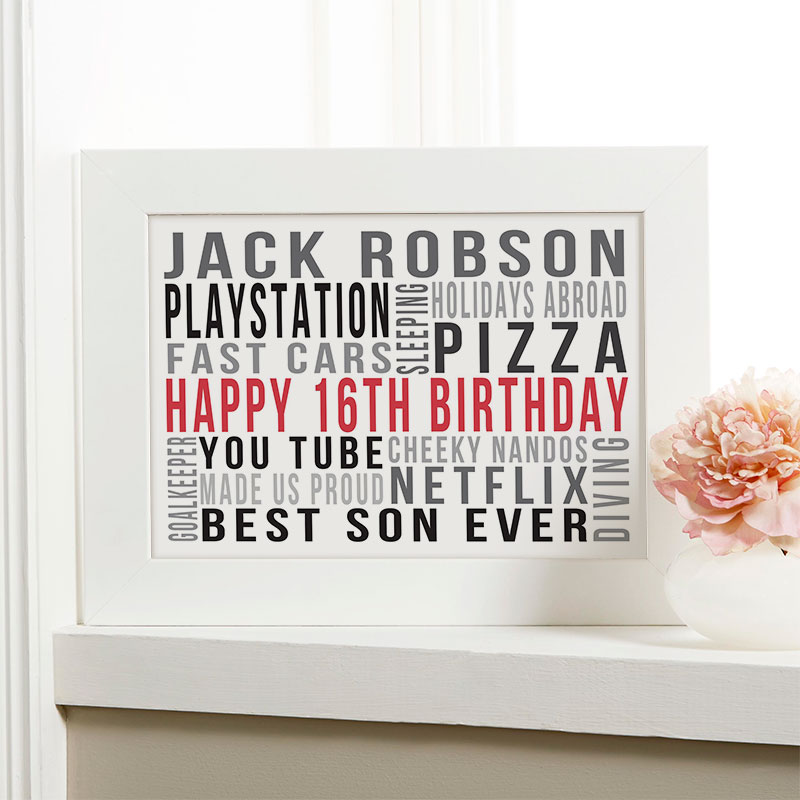 personalized word art print for birthdays