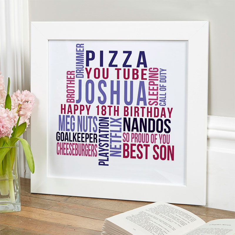 personalized present for boy 18th birthday memories