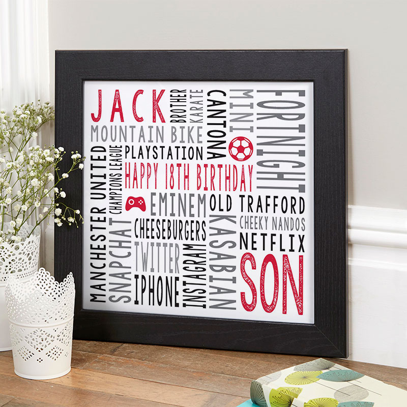18th birthday gift for boys personalized