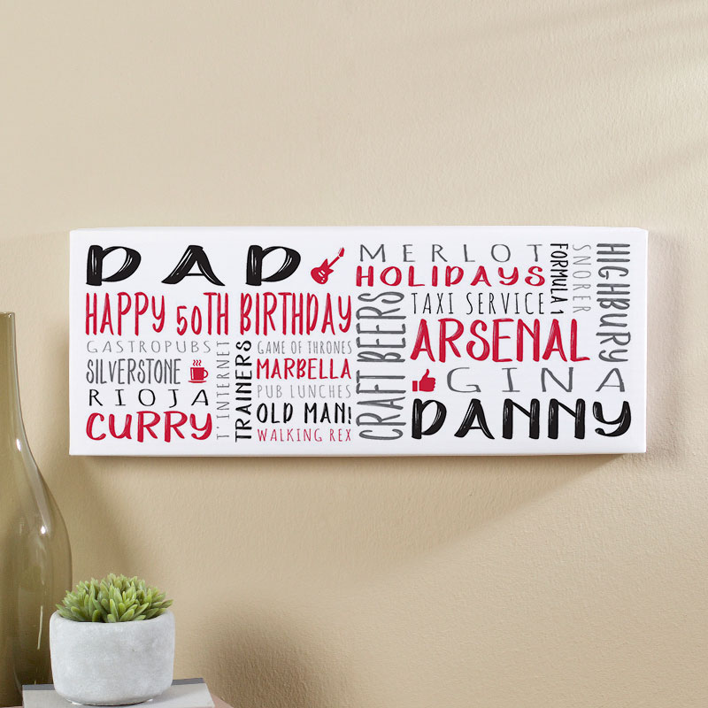mens 50th birthday personalized gift