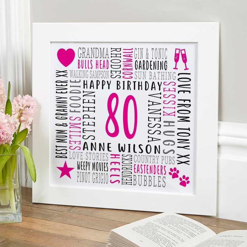 gift ideas for 80 year old woman personalized picture