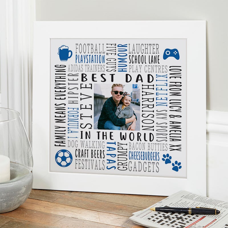 Custom Text Picture Frame Picture Frame Collage Collage Picture Frame Photo  Frame Father's Day Gift Custom Family Gifts -  Canada