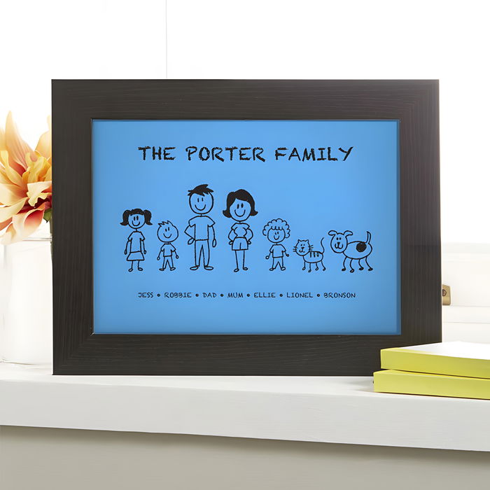 Personalized Stick Family Wall Art | Chatterbox Walls