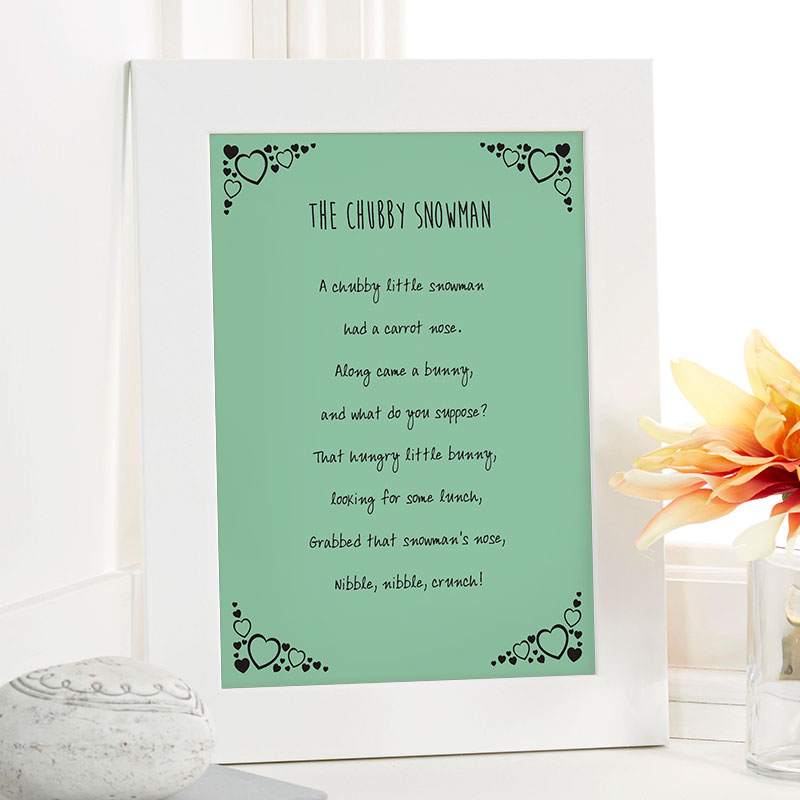 christmas gift ideas personalized poem