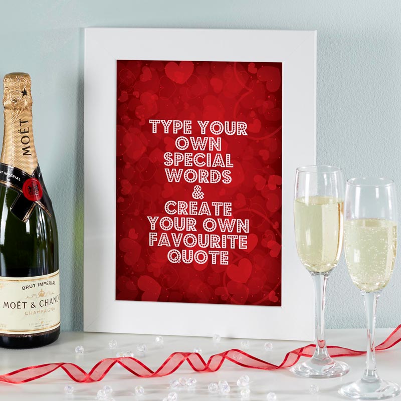 create your own quote framed print
