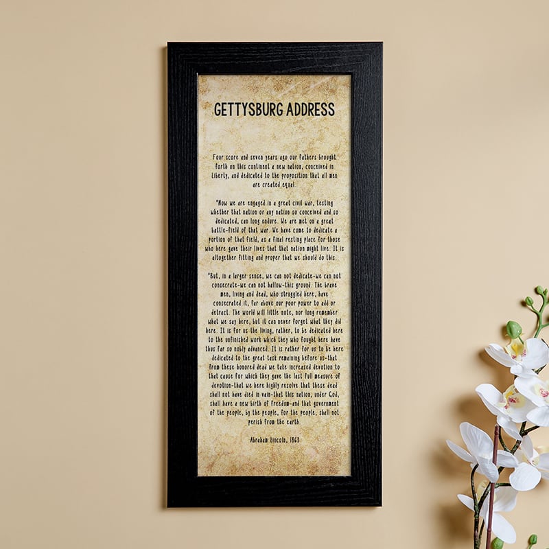 famous speech personalized framed print