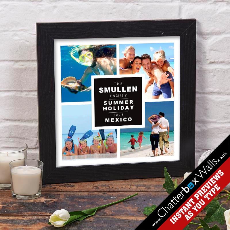 personalized family photo wall art picture