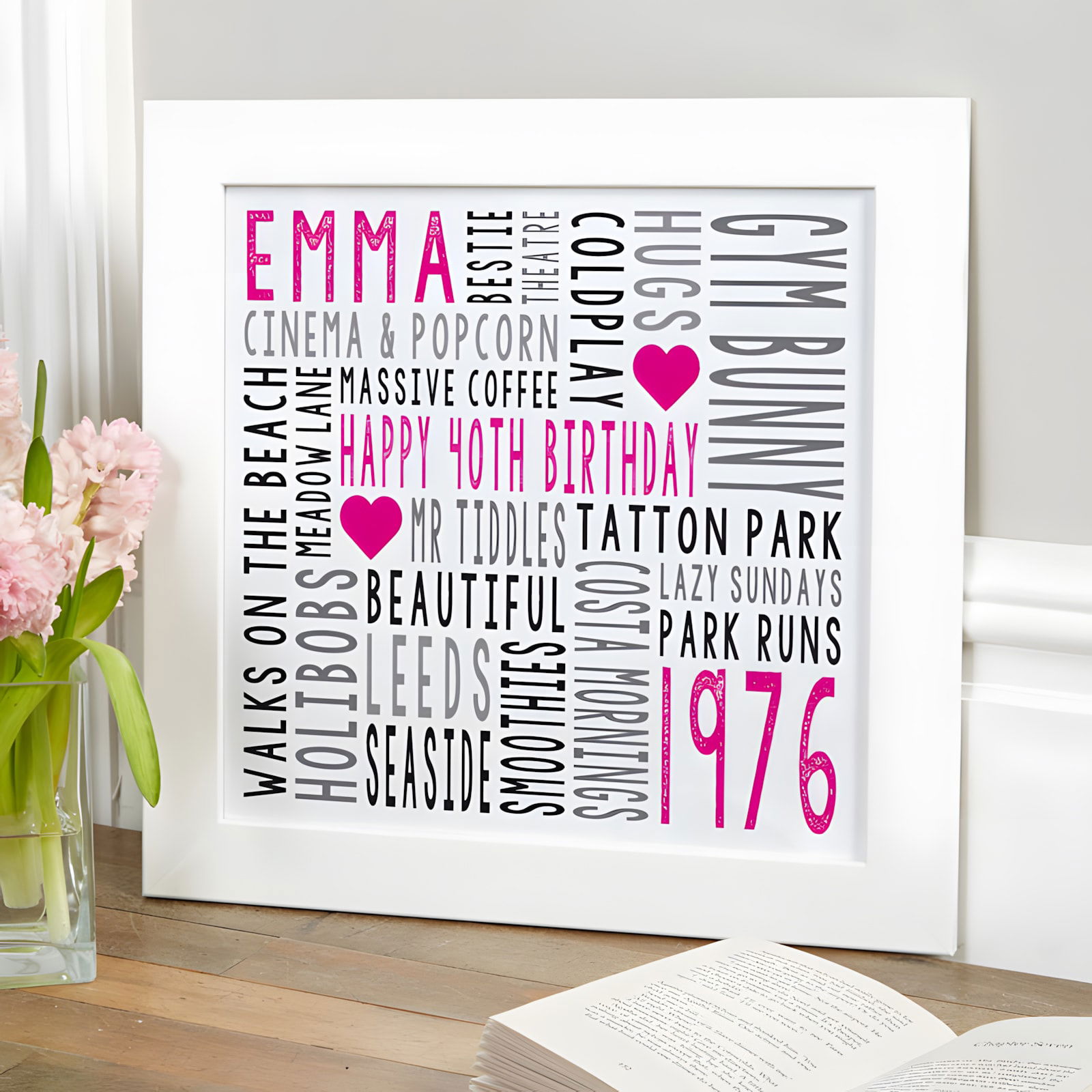 personalized typograhic print