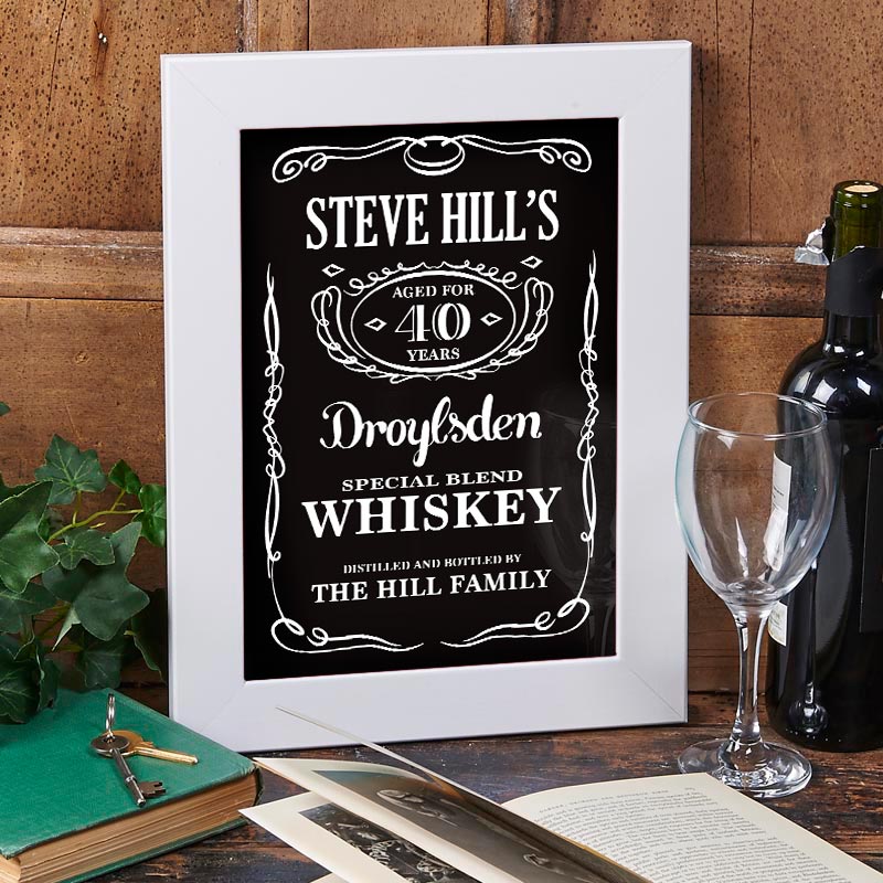 personalized whiskey print