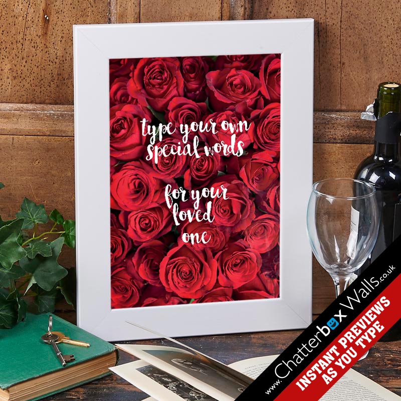 personalized type a quote valentines gift