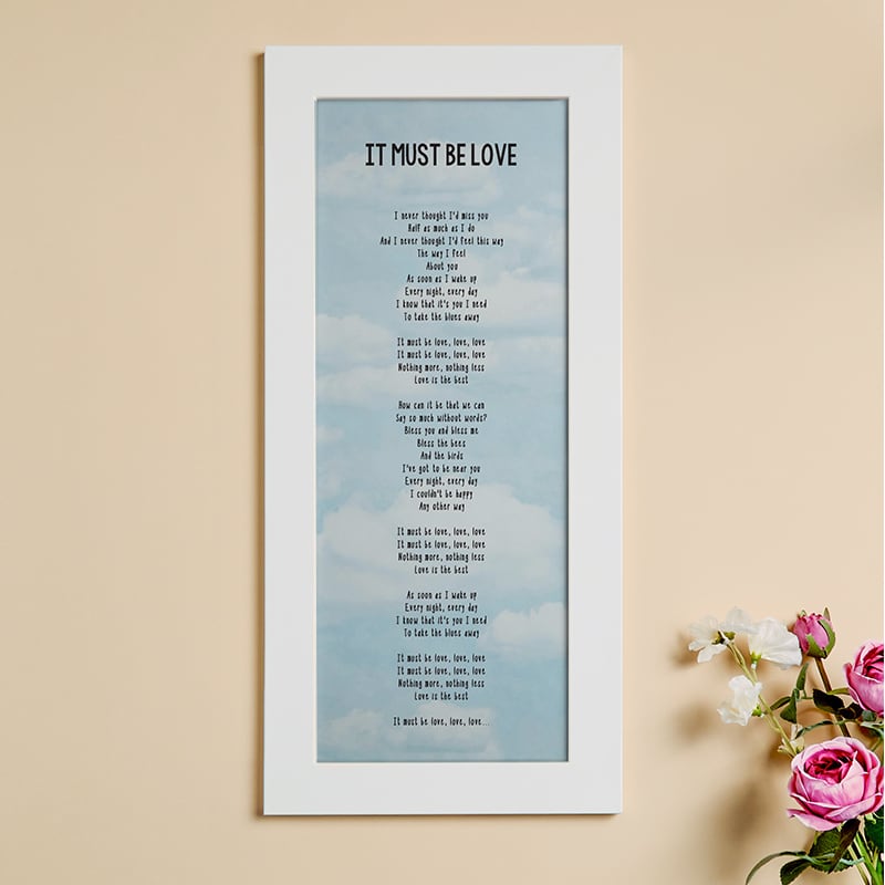 personalized first dance song lyrics wall art